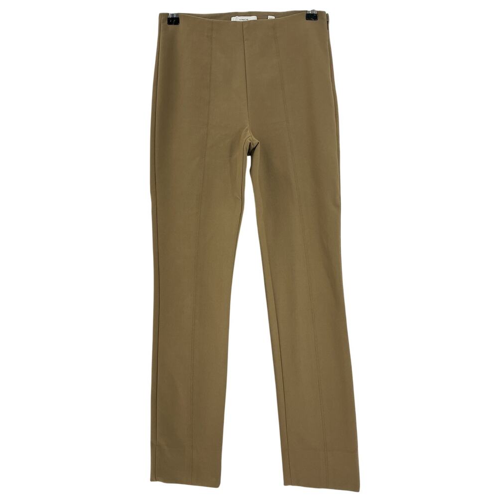 Vince Tailored Tan Stitch Front Seam Leggings Size S